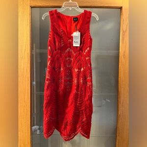 Stunning Red Valentines Day Dress. Bardot brand. Never worn